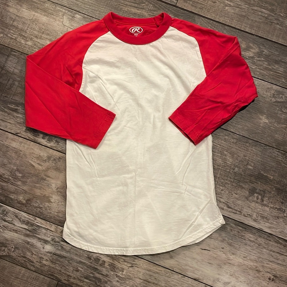 RAWLINGS 3/4 SLEEVE BASEBALL STYLE SHIRT